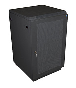 ЦМО ШТК-М-22.6.10-44АА-9005 Шкаф телекоммуникационный напольный 22U (600x1000) дверь перфорированная 2 шт., цвет чёрный, ШТК-М-22.6.10-44АА-9005