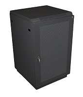 ЦМО ШТК-М-22.6.10-44АА-9005 Шкаф телекоммуникационный напольный 22U (600x1000) дверь перфорированная 2 шт., цвет чёрный, ШТК-М-22.6.10-44АА-9005