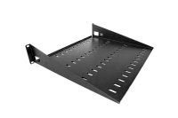 ЦМО МС-40-9005 Полка перфорированная консольная 2U, глубина 400 мм, цвет черный, МС-40-9005