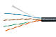 Cabeus UTP-4P-Cat.5e-SOLID-LSZH-BK-50 Кабель витая пара UTP (U/UTP), категория 5e, 4 пары (24 AWG), одножильный, черный, LSZH, нг(А)-HF, (50 м)