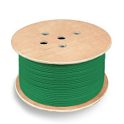 Cabeus FTP-4P-Cat.6-SOLID-LSLTx-GN Кабель витая пара экранированная FTP (F/UTP), категория 6, 4 пары (23 AWG), одножильный, LSLTx, зеленый, (305 м)
