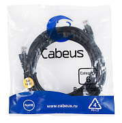 Cabeus PC-UTP-RJ45-Cat.6-5m-BK Патч-корд UTP, категория 6, 5 м, неэкранированный, черный