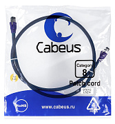 Cabeus PC-SSTP-RJ45-Cat.8-1m-LSZH Патч-корд S/FTP, категория 8 (40G, 2000 MHz), 2xRJ45/8p8c, экранир