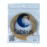 Cabeus UTP-4P-Cat.5e-SOLID-YL-20 Кабель витая пара UTP (U/UTP), категория 5e, 4 пары (24 AWG), одножильный, PVC нг(А)-LS, желтый (20 м)