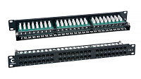 Cabeus PLHD-48-Cat.6-Dual IDC-1U Патч-панель высокой плотности 19", 1U, 48 портов RJ-45, категория 6, Dual ID