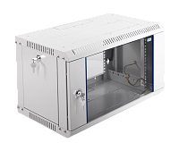 ЦМО ШРН-Э-6.350 Шкаф телекоммуникационный настенный разборный 6U (600х350) дверь стекло, ШРН-Э-6.350