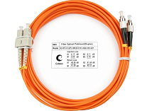 Cabeus FOP-62-SC-FC-2.0mm-1m Шнур оптический duplex SC-FC 62,5/125 mm 1м LSZH