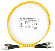 Cabeus FOP(d)-9-ST-ST-1m Шнур оптический duplex ST-ST 9/125 sm 1м LSZH