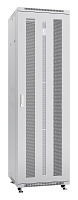 Cabeus ND-05C-42U60/60 Шкаф телекоммуникационный 19" напольный 42U 600x600x2055mm (ШхГхВ) передняя и задняя перфорированные двери (72%), ручка с замком, цвет серый (RAL 7035)