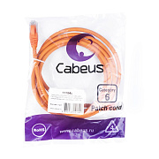Cabeus PC-UTP-RJ45-Cat.6-3m-OR-LSZH Патч-корд U/UTP, категория 6, 2xRJ45/8p8c, неэкранированный, оранжевый, LSZH, 3м