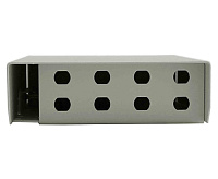 Cabeus FO-WL-8-FC/ST-T Кросс оптический настенный, до 8 портов FC(ST), ложемент - 1шт., серый