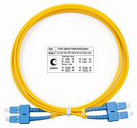 Cabeus FOP(d)-9-SC-SC-2m Шнур оптический duplex SC-SC 9/125 sm 2м LSZH