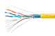 Cabeus FTP-4P-Cat.5e-PATCH-LSZH-YL Кабель витая пара FTP (F/UTP), категория 5e, 4 пары, 7x0.16 мм (26 AWG), многожильный (patсh), желтый, LSZH, нг(А)-HF, (305 м)