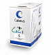 Cabeus FTP-4P-Cat.5e-PATCH-LSZH-GN Кабель витая пара FTP (F/UTP), категория 5e, 4 пары, 7x0.16 мм (26 AWG), многожильный (patсh), зеленый, LSZH, нг(А)-HF, (305 м)