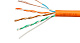 Cabeus UTP-4P-Cat.5e-PATCH-OR Кабель витая пара UTP (U/UTP), категория 5e, 4 пары, (24 AWG), многожильный (patсh), PVC нг(А)-LS, оранжевый (305 м)