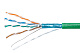 Cabeus FTP-4P-Cat.5e-SOLID-LSZH-GN Кабель витая пара экранированная FTP (F/UTP), категория 5e, 4 пары (24 AWG), одножильный, зеленый, экран - фольга, LSZH, нг(А)-HF, (305 м)