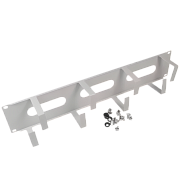 Кабельный органайзер 19" 2U, 5 колец, метал. цвет серый (RAL 7035) SYSMATRIX SA 0220.7000